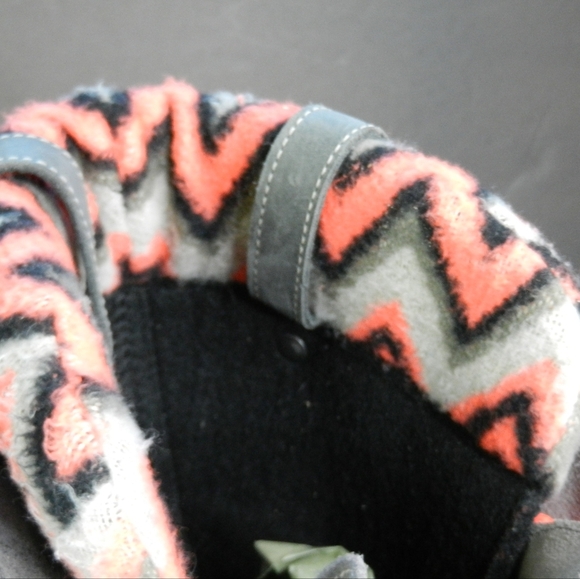 Sorel Joan of Arctic Boots Women's Size 7.5 Gray Pink Winter Knit Leather - Picture 4 of 9